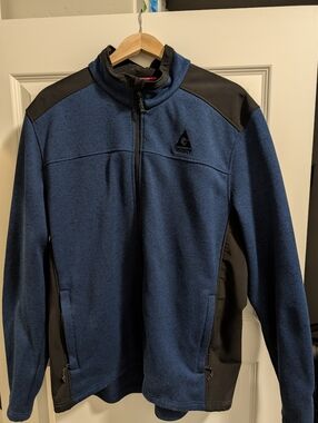 Gerry Men's Blue Fleece Jacket with Black Accents
